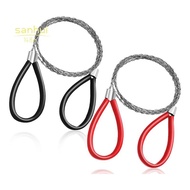 2 Pcs PVC Pipe Cable Saw Stainless Steel Wire Saw Hand Pocket String Rope Saw Emergency Survival Wir
