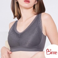 Bme (Flexi me Colletion) เสื้อชั้นในไร้โครง Level 2 ฟองกลาง รุ่น ME1G10 สีน้ำตาล ครีม เทา (แนะนำให้เ