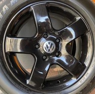 中古 16吋鋁圈含胎 福斯 VW T5 T6 五孔120 7j et40 一組四個含胎15000元，無刮傷