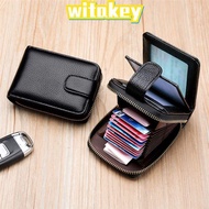 WITAKEY Card Bag, RFID NFC Leather Card Holder, Rfid Wallet Unisex