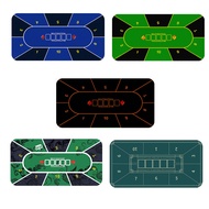 Poker tablecloth with card print, Poker mat, rubber mat, premium rubber cushion in Sunday style