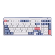 DAREU WIRELESS KEYBOARD (คีย์บอร์ดไร้สาย) A98 MASTER (WHITE-BLUE) (SKY POM SWITCH RGB EN/TH)