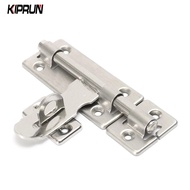 KIPRUN 4 Inch Hardware Door Lock Stainless Steel Barrel Bolt Latch Padlock Clasp Set Brushed For Locking Door Window Drawer Cupboard