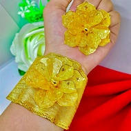 Dubai bracelet flower ring set