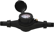 MEASUREMAN 1" Non-Pulsed Multi-Jet Cubic Meter Water Meter, Durable Plastic Body for Residential Col