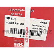 RCB Racing Boy RSX RS150 160/160 x17 SP522 Sport Rim & Bush & Bearing BLACK GOLD 100% Original