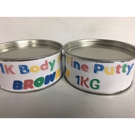 1K Body Fine Putty - BROWN (1KG)