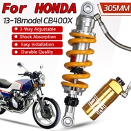 JSMT FOR Honda CB400X CB400F CB500X CB500F CBR400R CBR500R 2013-2018 305MM 3-Way Adjustable Gas Bott