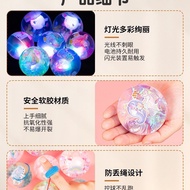 Bouncy Ball Children Large Size Luminous Bounce Bounce Ball Boys Girls Bounce Crystal Glowing Flashi