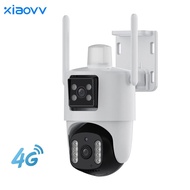xiaovv BP3 WIFI/4G Cctv Camera 4MP Dual Lens Dual Screen WIFI Wireless Outdoor PTZ  IP65 Waterproof 