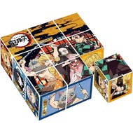 Epoch Cube Puzzle Demon Slayer: Kimetsu no Yaiba 9 Frame Puzzle for Children 13-121 with Tray, Toys 