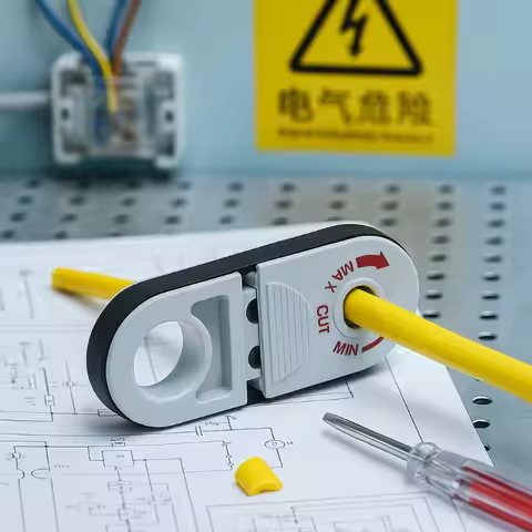 Professional Network Cable Stripper Tool for Cat5e Cat6 Cat6a Cat7 Cat8 Coaxial Wire Stripping Cutte