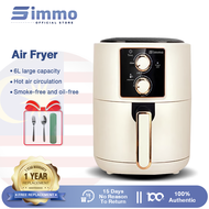 SIMMO Air Fryer oil-free fryer Machine 6L 1350W Multi-functional Easy Cleaning Non Stick Frying tool