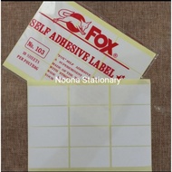 Fox Label Sticker / Fox Name Label / Invitation Name Sticker