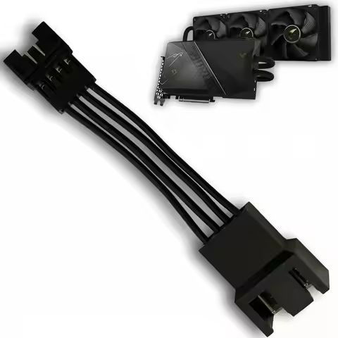 Gigabyte Waterforce 4Pin Fan Adapter Cable for Aorus RTX 3080 3090 4090 Ti-10cm