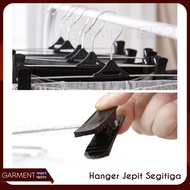 [cod][bayar di tempat] hjs - hanger jepit kawat besi plastik gantungan