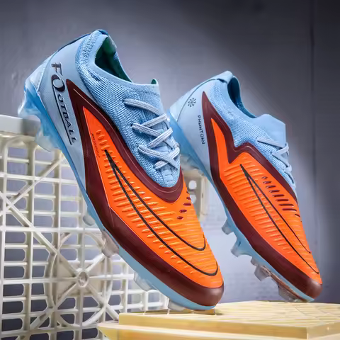 Football shoes for men and women, AG/FG long nail artificial turf competition, student outdoor sport