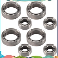 8Pcs Ball Bearings 4X8X3mm 8X12X3.5mm for   E18  1/18 RC Car Spare Parts A949 A959 A969 A979 A959-B 