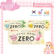 [Lotte] ZERO Sugar-Free Mint Candy – Lemon Mint, Peach Mint, Peppermint (28g) | 98% Sugar-Free | Tin