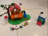 正版佩佩豬玩具組粉紅豬小妹歡樂樹屋