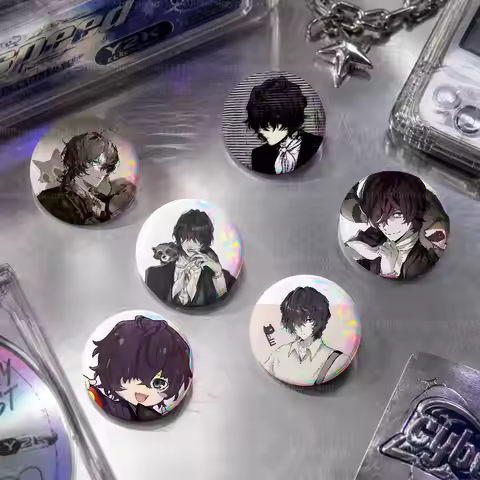 Poe BSD Pin Round Circle Shape Metal Button Pin Badge Pinback Decoration Gifts Clothes Decor