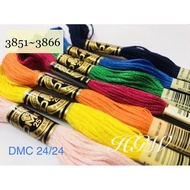 DMC 24/24 Embroidery Threads Benang Sulam DMC Cross Stitch 1Pcs
