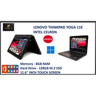 Laptop Lenovo ThinkPad Yoga 11e,  8GB Ram 128GB SSD Touchscreen Notebook USED