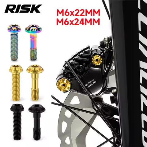 RISK Bicycle Hydraulic Disc Brake Caliper Screws Titanium Road Disc Brake Lock Bolts For Shimano R47