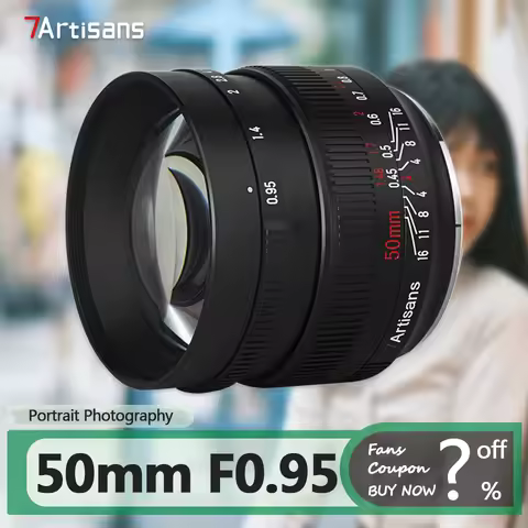 7artisans 50mm F0.95 APS-C Frame Large Aperture Camera Lens for Potrait Photography with Sony E Niko