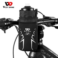 WEST BIKING Bicycle Water Bottle Cart Cup With Insulated Pouch Bike Handlebar Bag Cycling Water Bottle Carrier Pouch Bicycle Water Bottle Store Bag