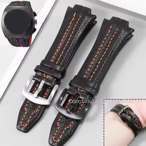 15mm Genuine Leather Watch Straps for Seiko sportura SNL029P2 SNL021P1 SNA595P2 SNL017P1 Watchband W