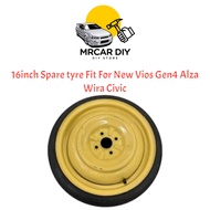 16inch Spare Tyre Fit New Vios Gen4 Alza Civic Wira Satria / Spare Tayar