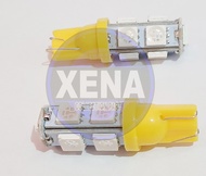 2PCS - Sein / Lampu Senja LED 9 Mata Colok Lampu Sen Senja Seri Led 9 Mata Diam T10 Buat Motor Mobil