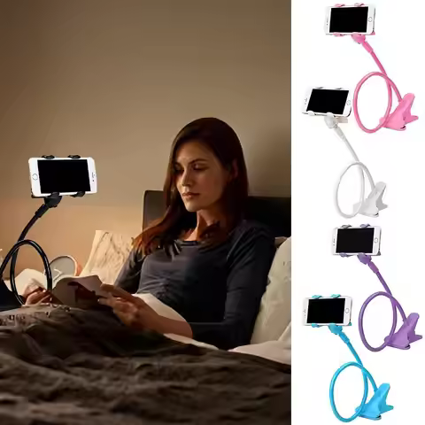 Lazy Mobile Phone Stand Universal Version Double Clip Creative Bed Phone Mobile Headboard Stand Exte