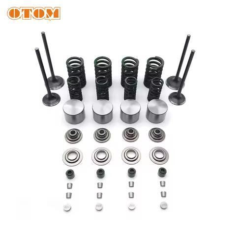 OTOM Motorcycle Valve Spring Assembly Kit Scooter Engine Intake Exhaust Valve Stem Oil Seal For KAWA