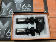 ขายดี1คู่ หลอดไฟรถยนต์ LED Y8 ของแท้ รับประกัน 1 ปี สินค้ามีพร้อมส่ง ขั้ว H4