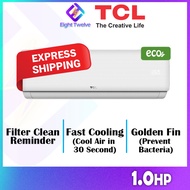 [FREE DELIVERY] 1HP - 2HP TCL New Elite Series Aircond with AI Inverter / Non Inverter | Golden Fin 
