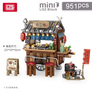 LOZ Miniature Toy Building Blocks Japanese Food Store Octopus Cake Store Educational Gift for Bé Gái