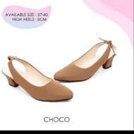 Feminine Heels elastic ribbon Heels chunky Heels 5cm