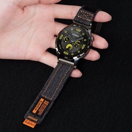สายนาฬิกาผ้าแคนวาสสไตล์เดนิมสำหรับ Huawei GT4 GT5 Watch4Pro GT3 Sport Watch3 GT2Pro Honor GS สำหรับผ