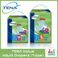 [1 PACK] TENA Value Adult Diapers (Tape) | M12 / L10