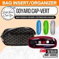 [𝐁𝐍𝐂𝐓👜]🧡 Bag Insert Organizer for Goyard Cap-Vert | Felt Bag In Bag Customized Organiser | Many Desi