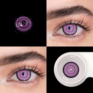 Halloween UYAAI 2pcs/Pair Yearly Anime Lenses Colored Lenses For Cosplay Nezuko Color Contact Lenses