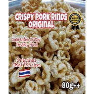 BEST SELLER‼️ ORIGINAL# Thai homemade Crispy Pork Rinds/fried crispy pork skins/炸猪皮/KETO/NON-HALAL P