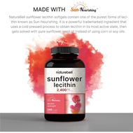 NatureBell Sunflower Lecithin 2,400mg 240 Softgels