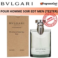 Bvlgari Pour Homme Soir EDT for Men (100ml Tester) Eau de Toilette Bulgari Green [Brand New 100% Authentic Perfume/Fragrance]