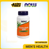 Now Foods, TestoJack 200mg, Men Sexual Health Supplement, Tribulus and ZMA, Tongkat Ali, Longjack, 60-120 Veggie Caps