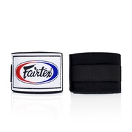 [ 1 แพ็กมี 6 คู่ ] ผ้าพันมือ นักชกมวย ชนิด ผ้ายืด FAIRTEX MUAY THAI HANDWRAPS  HW2  Elasticated stretch cotton ยาว (180 inch) 4.5 meter [ 1 Pack = 6 Pairs ]