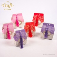 The Craft Decor 100pcs Wedding Doorgift Box With Tassel | Goodies Paper Box | Kotak Cenderahati Perk