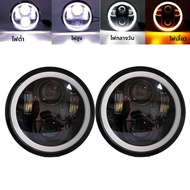 2 ชิ้น 5 3/4 "นิ้วรอบไฟ Led 5.75 สีเหลือง Halo แหวน Angel Eyes Led ไฟหน้าคู่